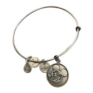Alex and Ani Silver Mickey Mouse Charm Bracelet